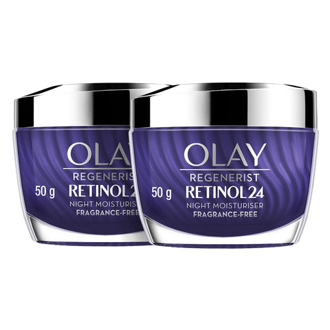 Olay Regenerist Retinol24 Night Moisturiser 2 x 50g - SuperSaverAU - view 2