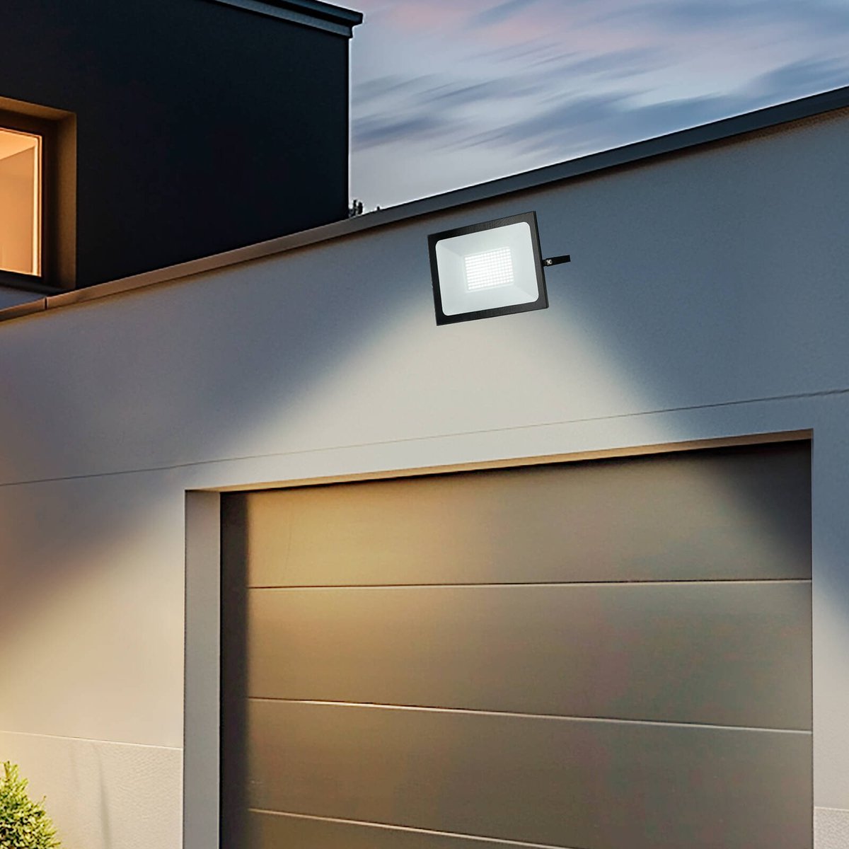 Brilliant 100W Black Stealth II LED Slim Panel Flood Light 285mm x 250mm - SuperSaverAU - view 5