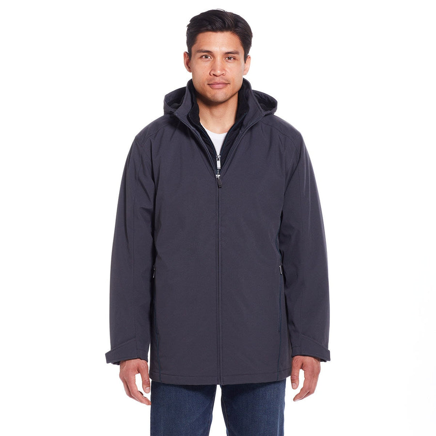 Weatherproof Men's Ultra Tech Bib Front Jacket Asphalt - SuperSaverAU - view 1