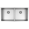 Artinox Radius 40 Double Bowl Stainless Steel Sink - 70% Recycled Steel, Sound Deadening - ARTRMO4040