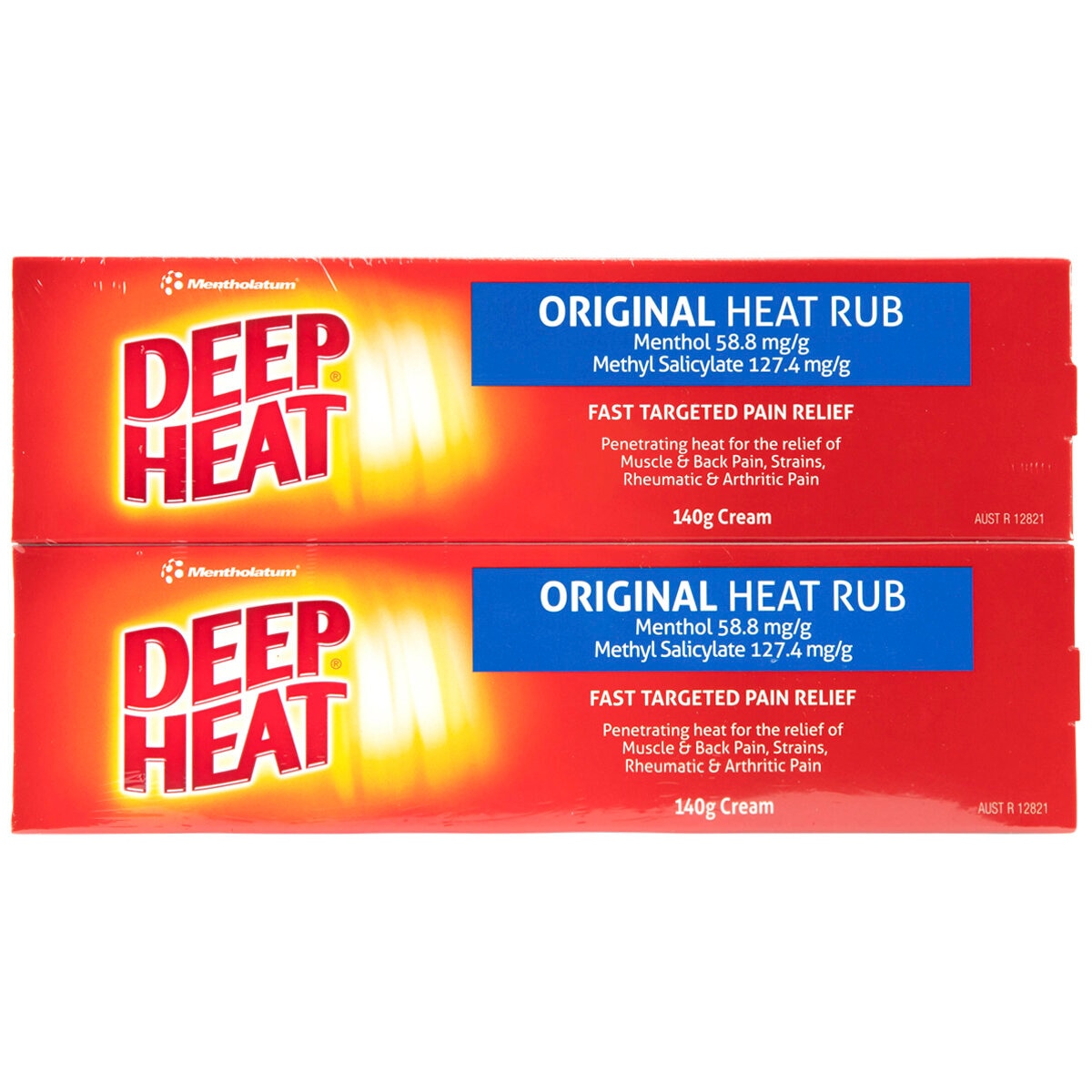 Deep Heat Original Heat Rub 2 x 140g