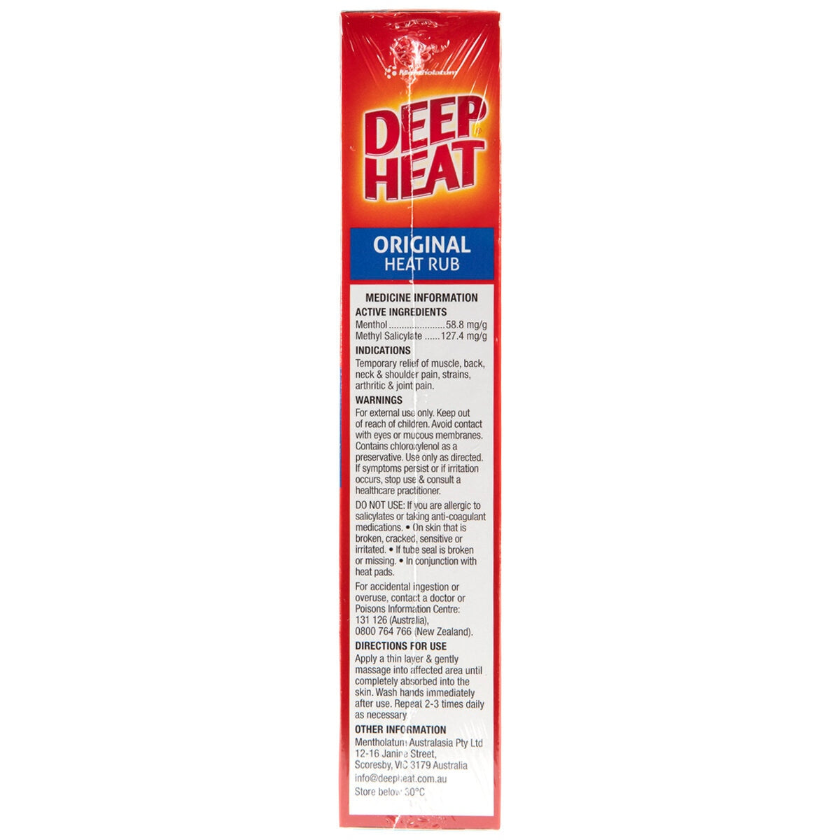 Deep Heat Original Heat Rub 2 x 140g - SuperSaverAU - view 5