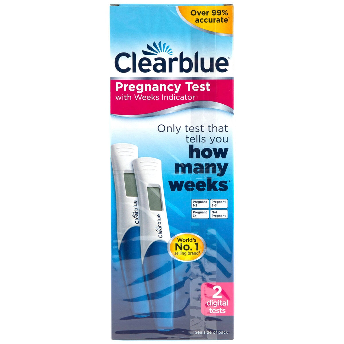 Clearblue Digital Pregnancy Test With Weeks Indicator 2 Tests - SuperSaverAU - view 1