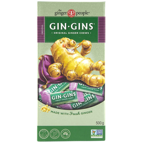 The Ginger People Gin Gins Original Ginger Chews 500g - SuperSaverAU - view 1