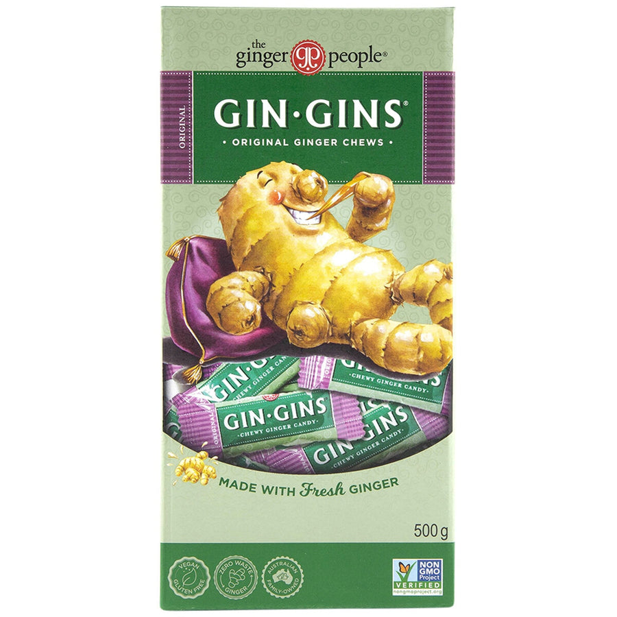 The Ginger People Gin Gins Original Ginger Chews 500g - SuperSaverAU - view 1
