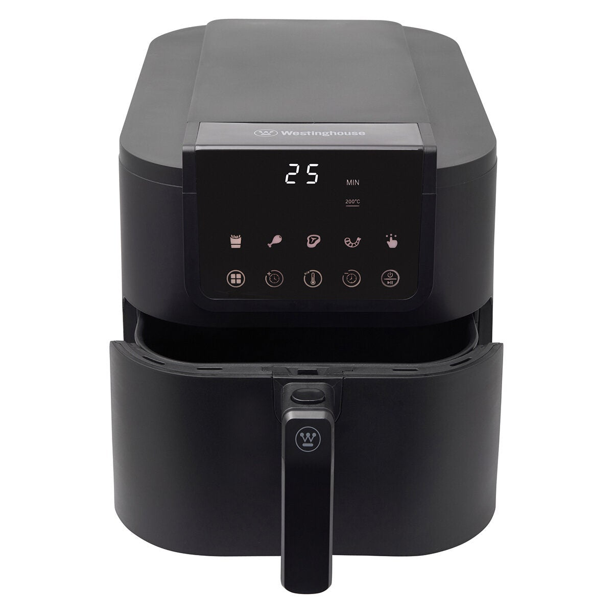 Westinghouse Slimline 8L Air Fryer - Black, Digital Touchscreen, Long-Slot Basket - WHOF09K