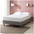 Zinus Quick Snap Queen Ensemble Bed Base - Steel Frame, Bolt-Free Snap Assembly - AU-FRBX-9GR-Q