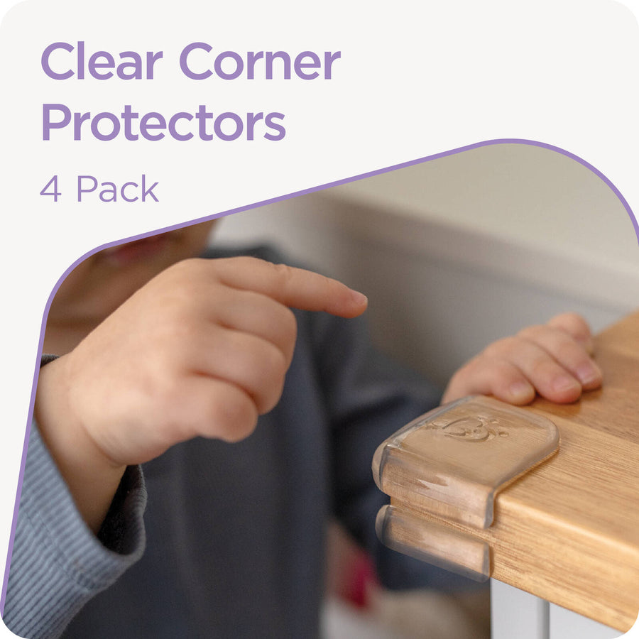 Perma Child Safety Clear Adhesive Corner Protectors 4 Pack