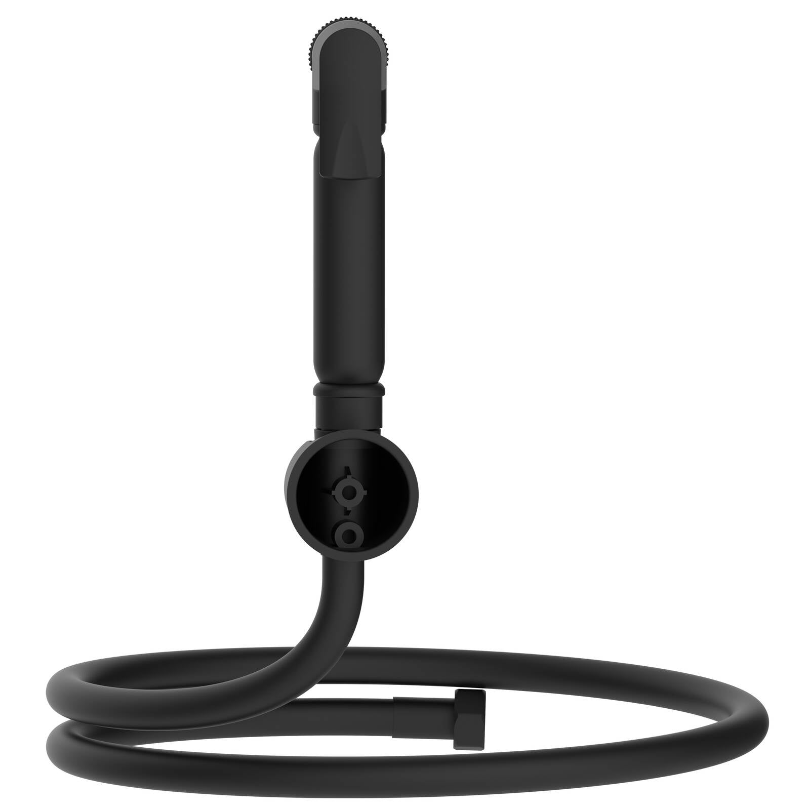 evekare 1.2m Matte Black PVC Bidet Spray with Holder Lead Free