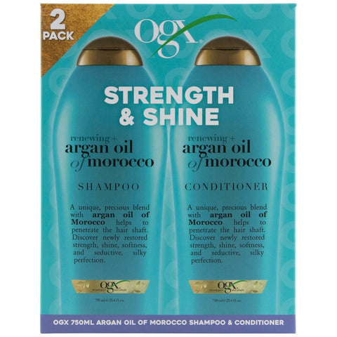 OGX Argan Oil Of Morocco Shampoo & Conditioner 2 x 750ml - SuperSaverAU - view 2