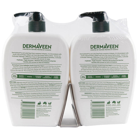 DermaVeen Extra Gentle Soap Free Wash 2x1L - SuperSaverAU - view 2