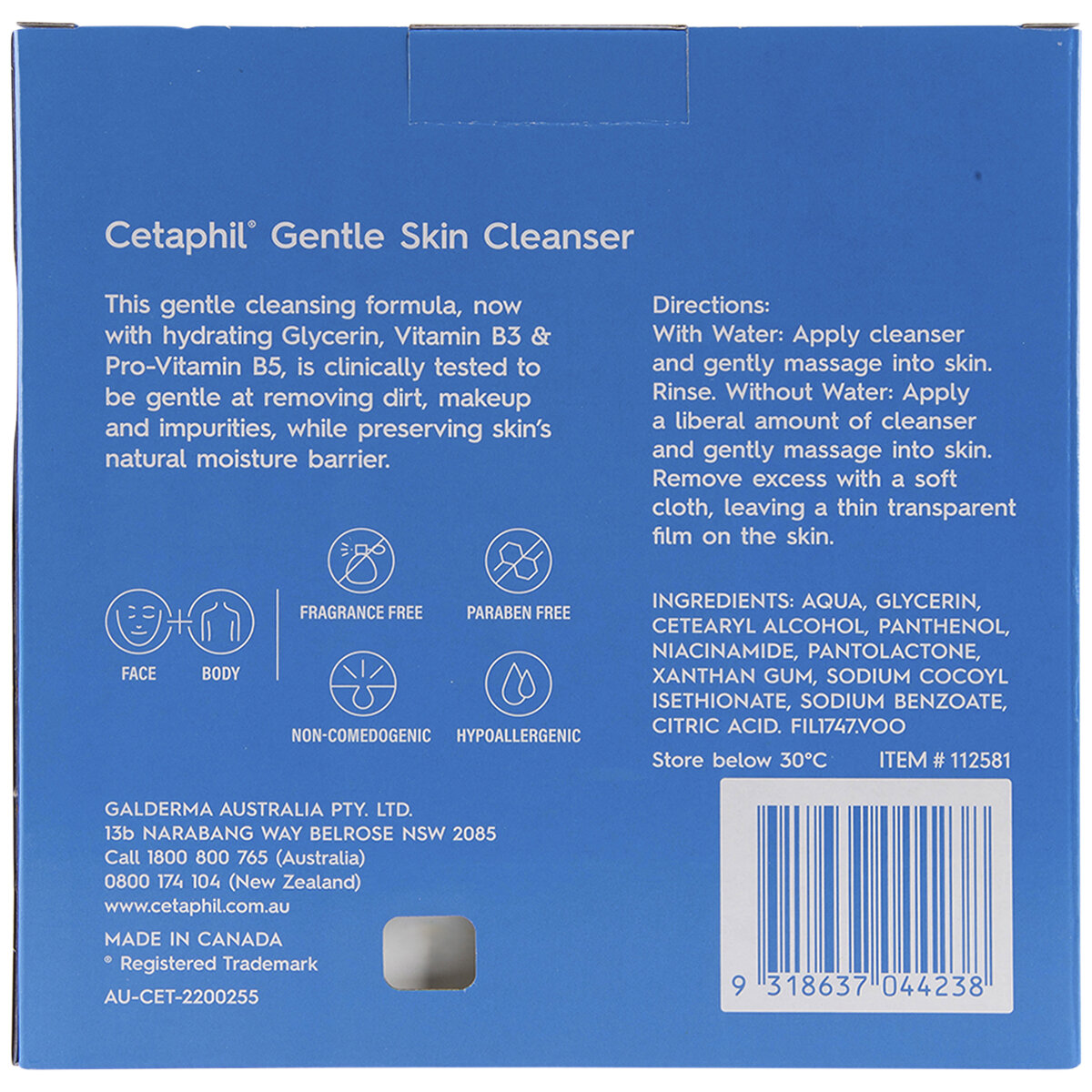 Cetaphil Cleanser 2 x 1L
