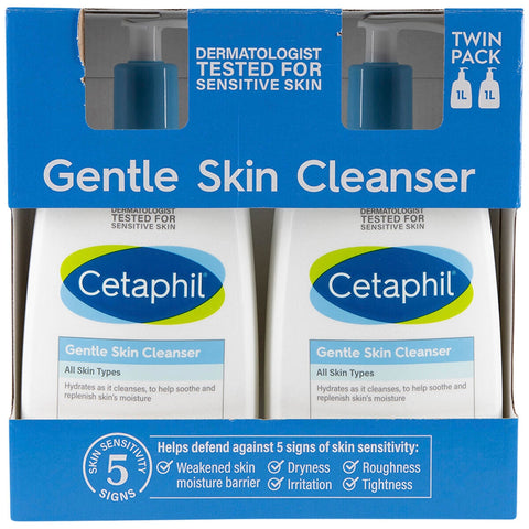 Cetaphil Cleanser 2 x 1L - SuperSaverAU - view 2