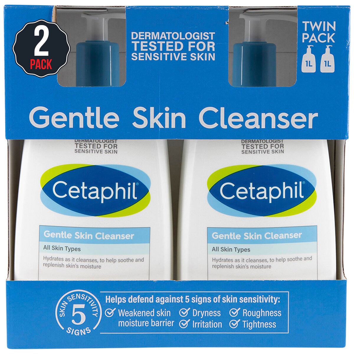 Cetaphil Cleanser 2 x 1L