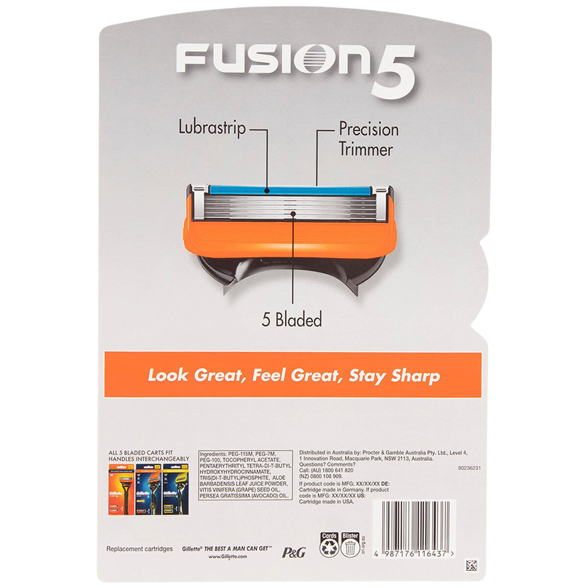 Gillette Fusion 5 Manual Cartridges 20 Pack