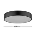 Verve Design Dina 18W 30cm CCT LED Ceiling Light Black Hardwired ACL613BK