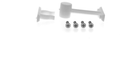 Adoored 70mm White Plastic Long Door Clip - Door Holder