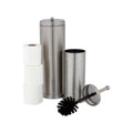 Barelli Stainless Steel Toilet Brush & Holder Silver