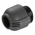 GARDENA 25mm Pipeline End Piece in Black/Dark Grey High-Impact Plastic