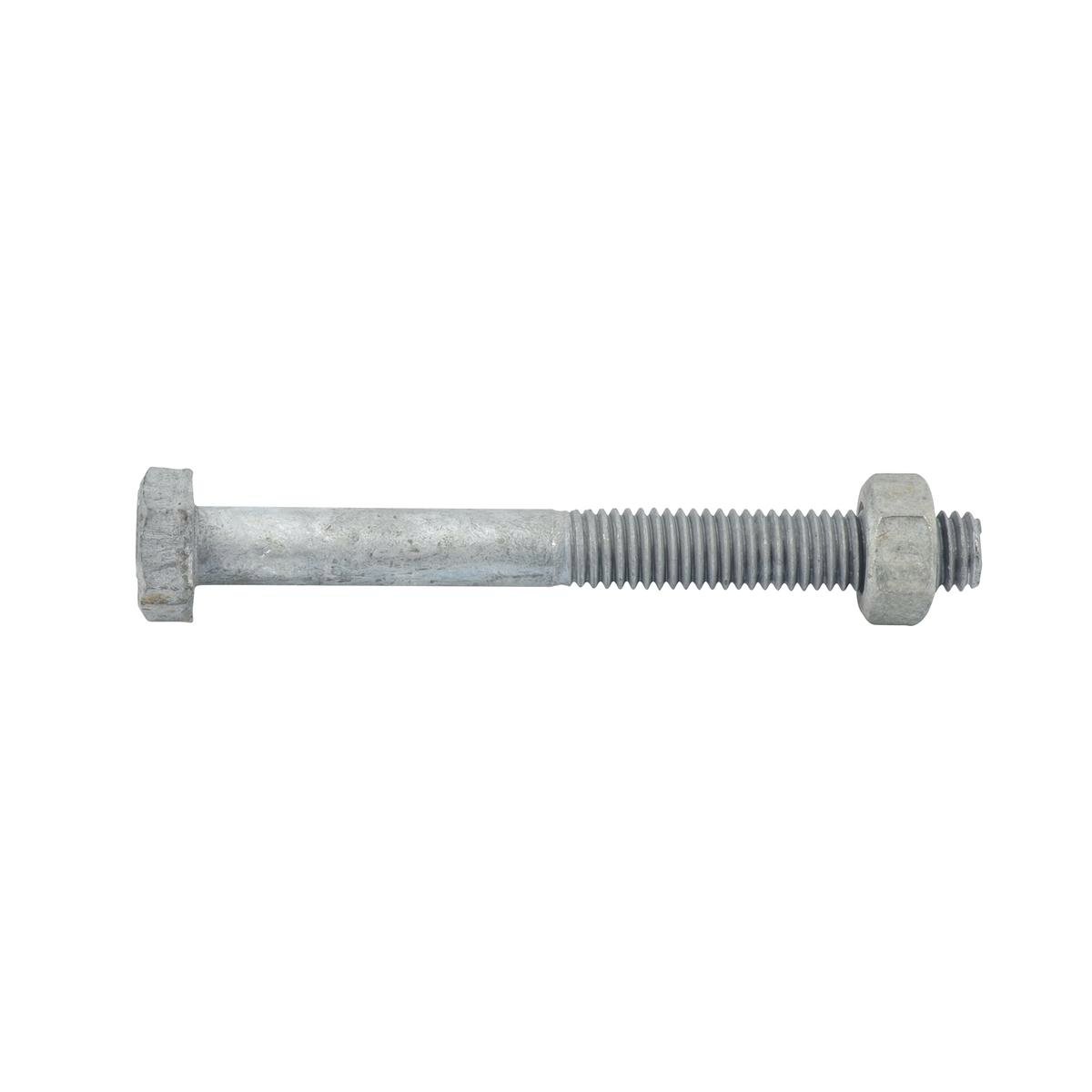 Zenith Hex Head Bolt - M8 x 150mm - 4.6 Grade Steel - 1 Pack - Hot Dipped Galvanised - SuperSaverAU - view 1