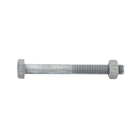 Zenith Hex Head Bolt - M8 x 150mm - 4.6 Grade Steel - 1 Pack - Hot Dipped Galvanised - SuperSaverAU - view 1