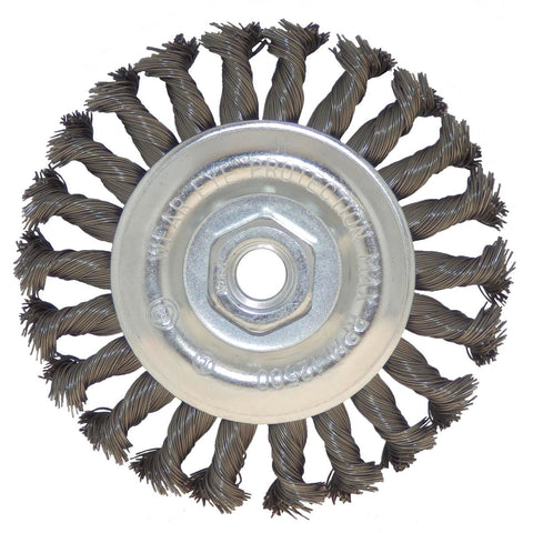 Josco Twistknot Wire Wheel Brush 125mm High Carbon Steel Rust Removal - SuperSaverAU - view 1