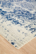 Rug Culture Evoke Large Power Loomed Rug 290x200cm - White Navy Polypropylene - Jute Weft - EVO253WNAV290X200