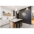 Schweigen 90cm Wall Mounted Canopy Rangehood - Black - 1600m³/h - Perimeter Aspiration - DS3326B-9SPPAK