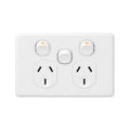 DETA X6 Double Power Point - 250V 10A Polycarbonate - Extra Switch - SuperSaverAU - view 1