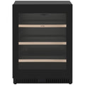 Omega 140 Can Single Zone Beverage Centre - Black Triple Glazed UV Door, Zero Clearance Hinge - OCB140SB