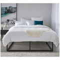 Zinus Double 45cm Metal Bed Frame - Black Steel Platform Base, No Box Spring Needed - AU-MBBF-18D