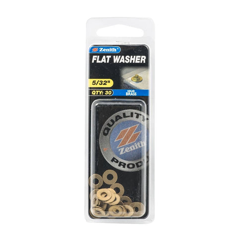 Zenith Flat Washer - 5/32 - 30 Pack - Solid Brass - Corrosion Resistant - SuperSaverAU - view 1