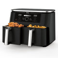 Ninja Foodi Max Dual Zone Air Fryer 9.5L - Black - Smart Finish, Match Cook, Six Functions - AF400