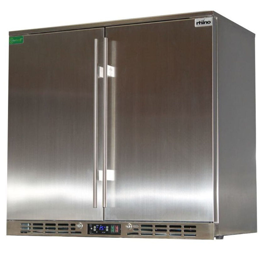 Rhino 208L Bar Fridge - Stainless Steel, Frost Free, LED Lighting, UV Protection - SG2H-SD
