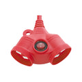 DETA 30m Red Extra Heavy Duty Dual Socket Extension Lead - 10A 240V Switched DRX30