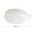 Verve Design Cocoon 25cm White Clipper Ceiling Light Glass E27 Hardwired Indoor
