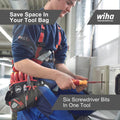 Wiha LiftUp Magazine Bit Holder Screwdriver VDE 1000V with Slim Bits