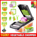 16-In-1 Multi-Functional Vegetable Chopper Potato Cucumber Slicer and Dicer Tool