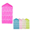 16 Pocket Hanging Wardrobe Storage Organiser for Socks and Underwear - Lime Green - view 3