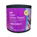 Jack 180mm x 15m Black Plastic Super Gutter Guard - Trade Pack