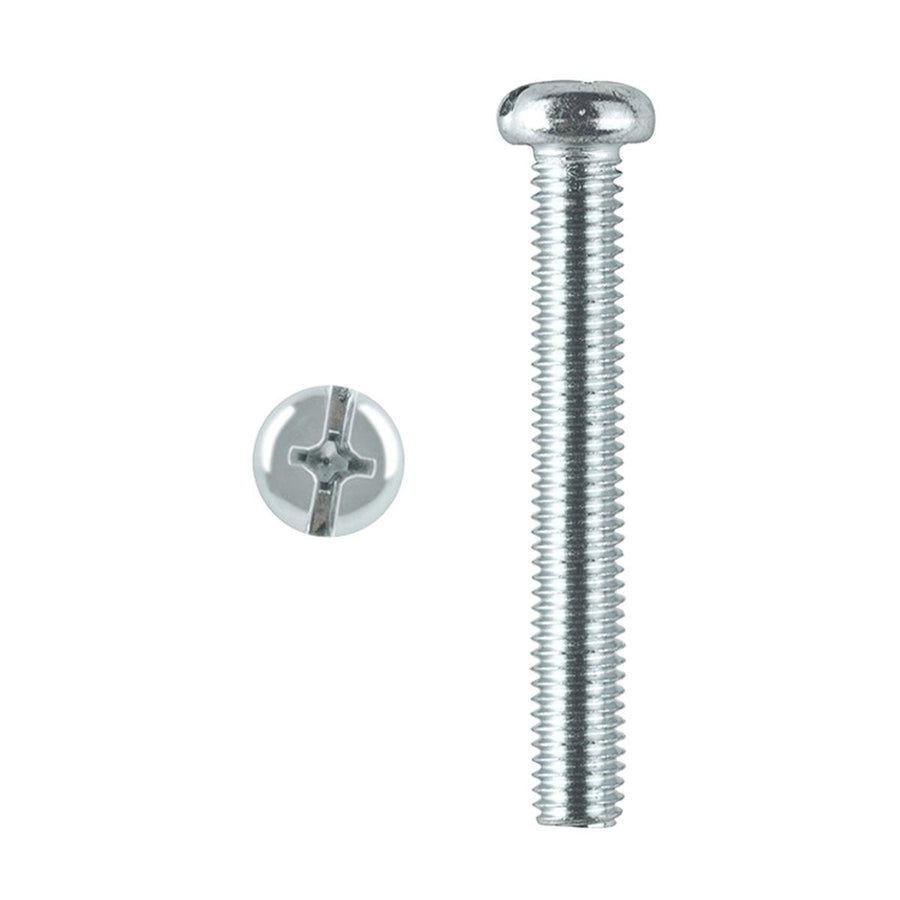 Pinnacle M8 Zinc Plated Round Head Bolts and Nuts 2 Pack - 80mm - SuperSaverAU - view 1
