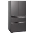Mitsubishi Electric 564L French Door Fridge - Dark Silver Glass, VitaLED Drawer - MR-LX564ER-GDS-A