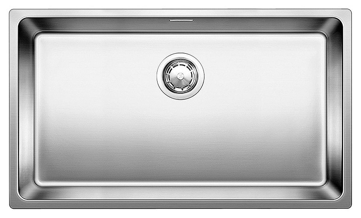 Blanco ANDANO large single bowl sink - 53L, flush or top mount, 18/10 stainless steel - ANDANO700IFNK5