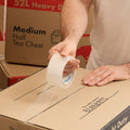 Wrap & Move Clear Heavy Duty Packing Tape - 48mm x 50m BOPP 3 Pack