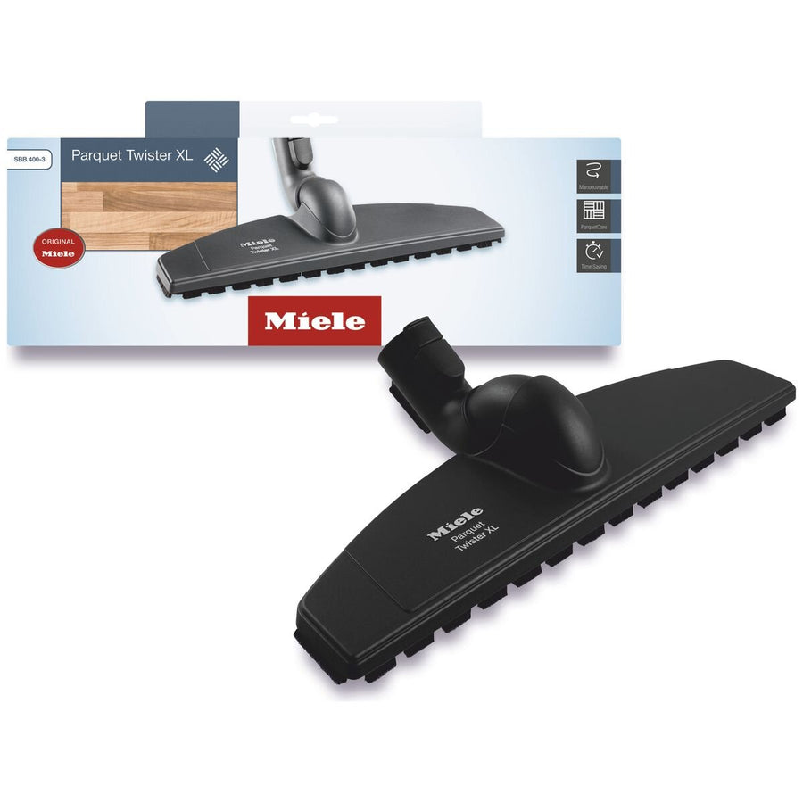 Miele SBB 400-3 Parquet Twister XL vacuum floorbrush - black, 2 year warranty - 07101160