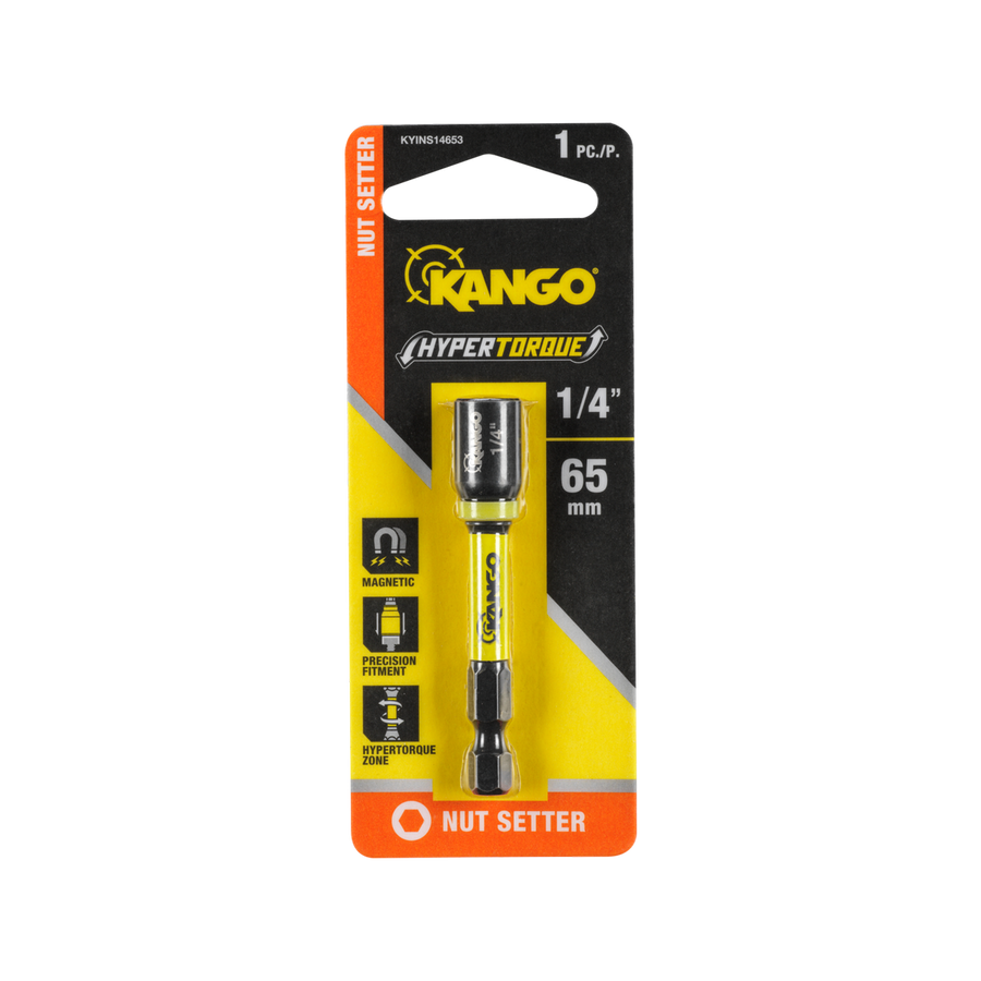 Kango 1/4" Hypertorque Impact Nut Setter 65mm - High Torque - Durable - SuperSaverAU - view 1