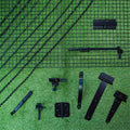 Zenith 100mm Matte Black Powder Coated Steel Gate Radius Hinge - 2 Pack