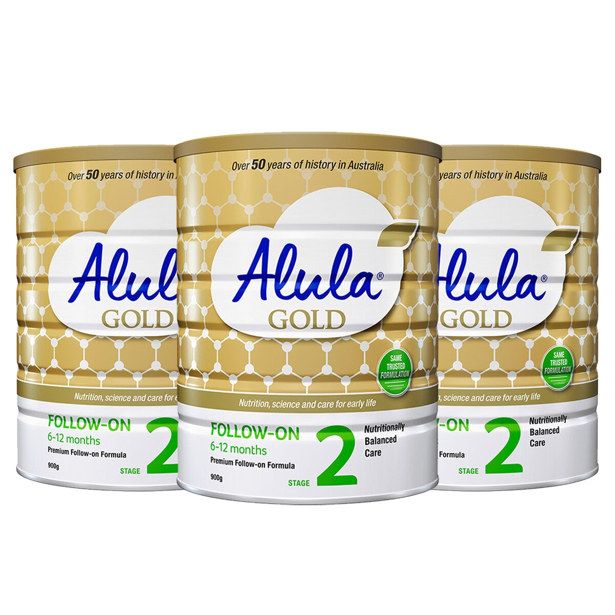 Alula Gold Stage 2 Infant Formula 3 x 900g - SuperSaverAU - view 2