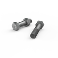 Zenith M16 x 65mm Hot Dip Galvanised Hex Head Bolt and Nut - 4.6 Grade Steel