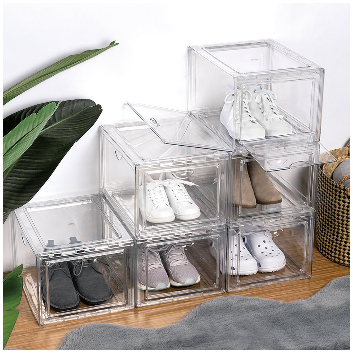 Stackable Shoebox And Organiser 4 Pack - SuperSaverAU - view 5